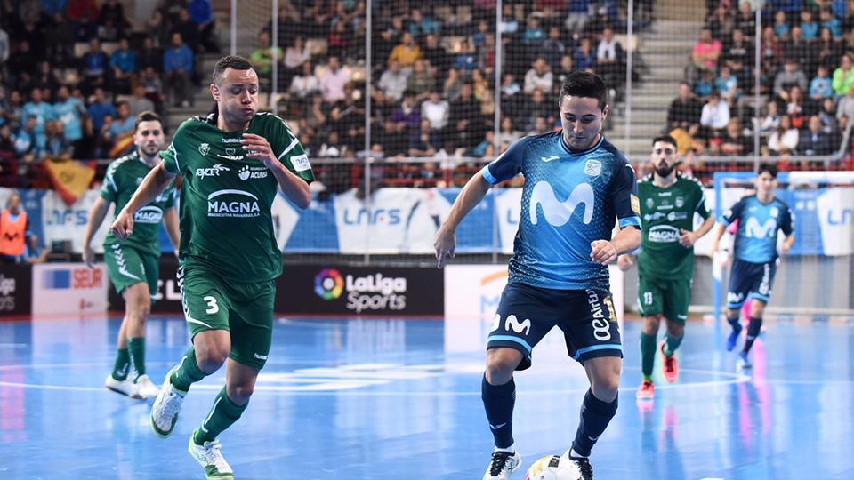 Juninho de Osasuna Magna y Borja de Movistar Inter Foto: Sandra Santiago