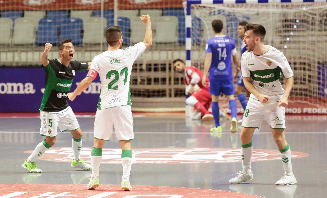 Los jugadores de Irefrank Elche CF Sala celebran un gol