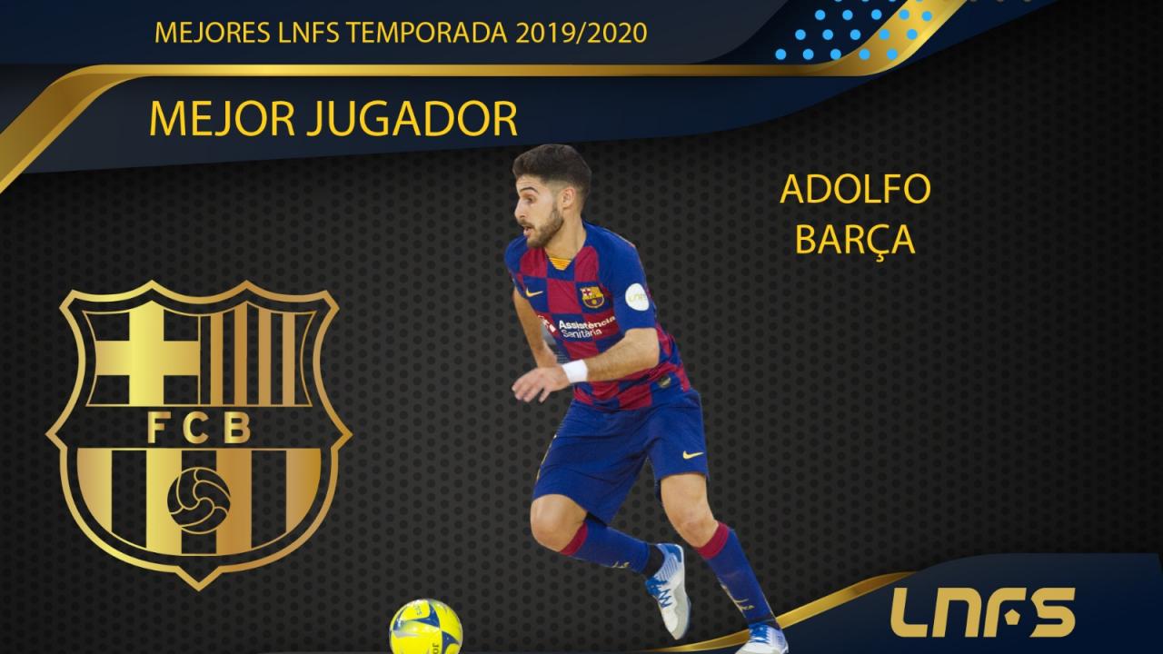 Adolfo, 'Trofeo Mejor Jugador' de la LNFS en la temporada 2019/20.