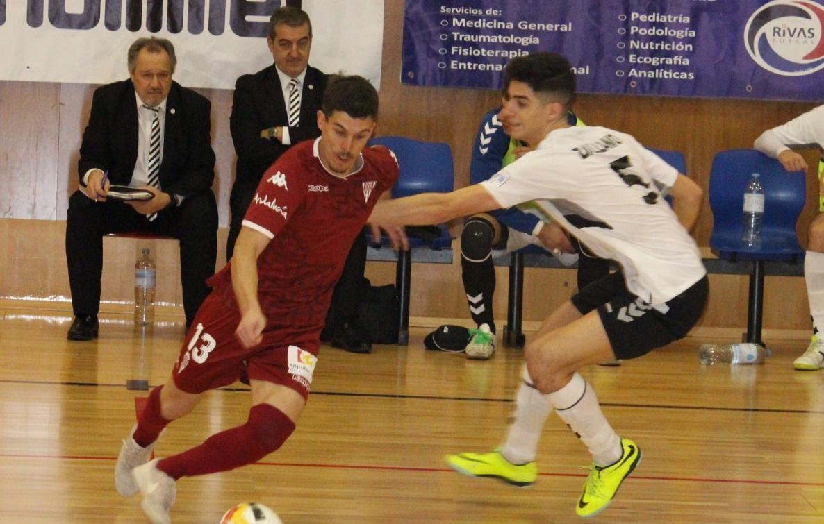 Ballano, de Rivas Futsal, en un partido contra Córdoba Patrimonio de la Humanidad