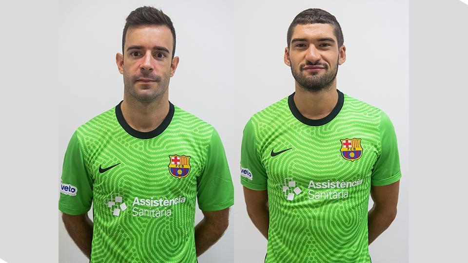 Dídac Plana y Miquel Feixas, porteros del Barça