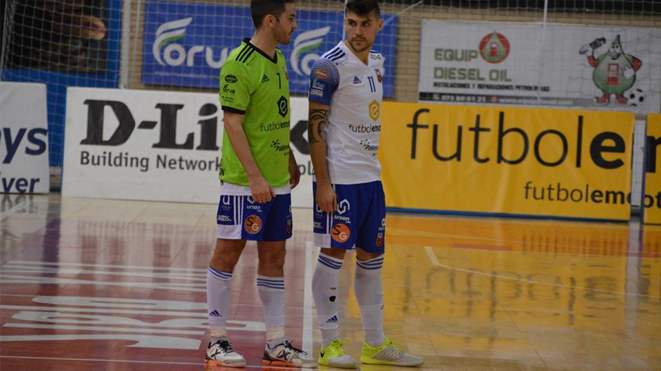 Ángel Gascón, de Fútbol Emotion Zaragoza, durante un partido de Liga.