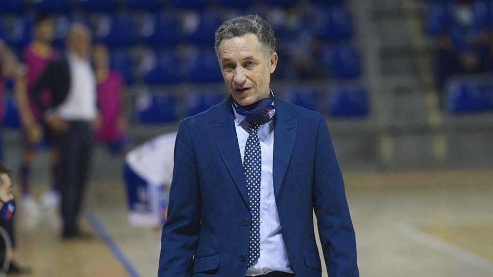 David Marín, entrenador del Fútbol Emotion Zaragoza.