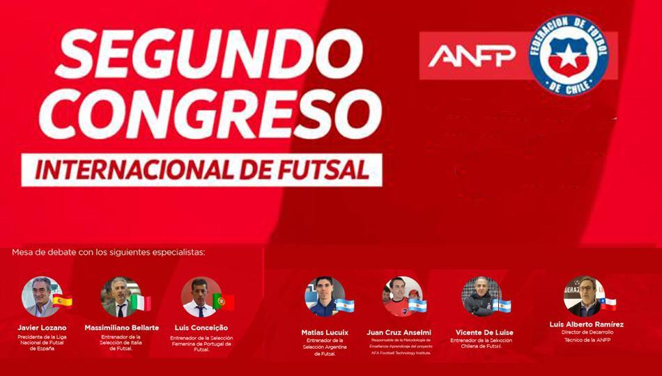 Cartel de II Congreso Internacional de Futsal de la Federación de Chile.