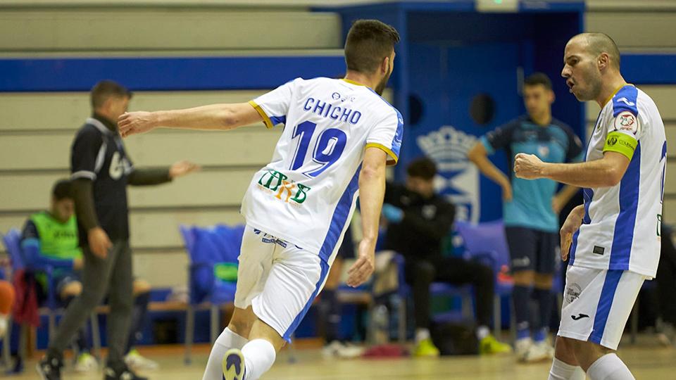Los jugadores del CD Leganés celebran un tanto.