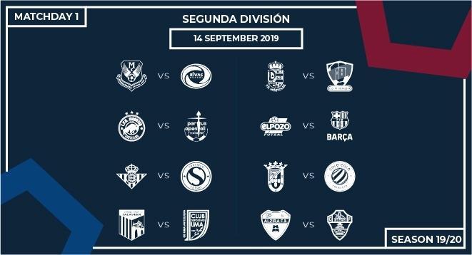 el calendario de Segunda División para 2019/2020| LNFS
