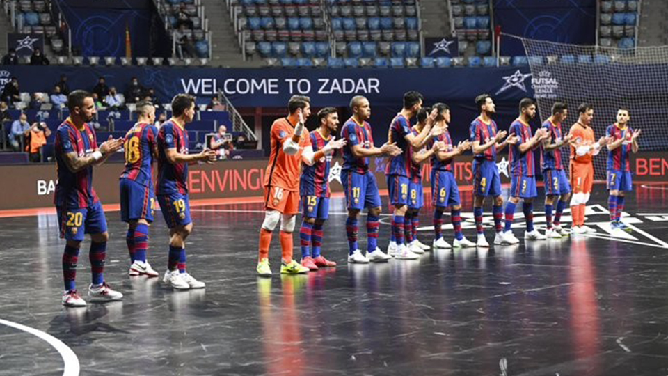 El Barça jugará la final de la UEFA Futsal Champions League 2021 en Zadar ante el Sporting