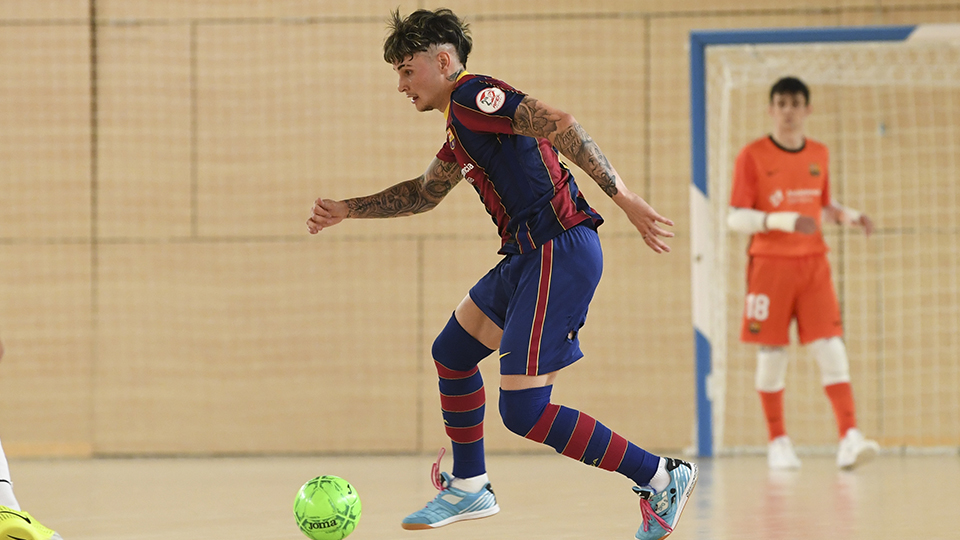 Dani Fernández, jugador del Barça B.