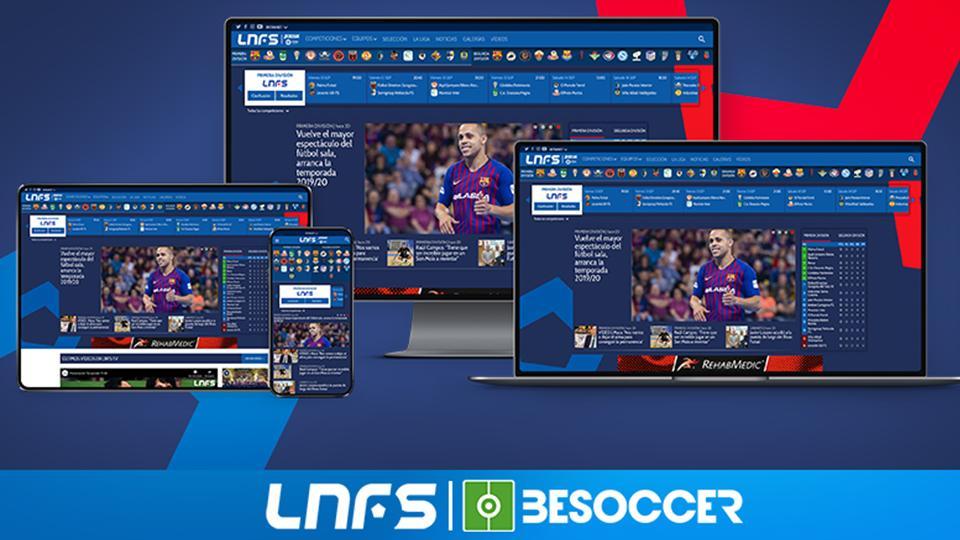 La LNFS y BeSoccer ponen en marcha la nueva web de la Asociación