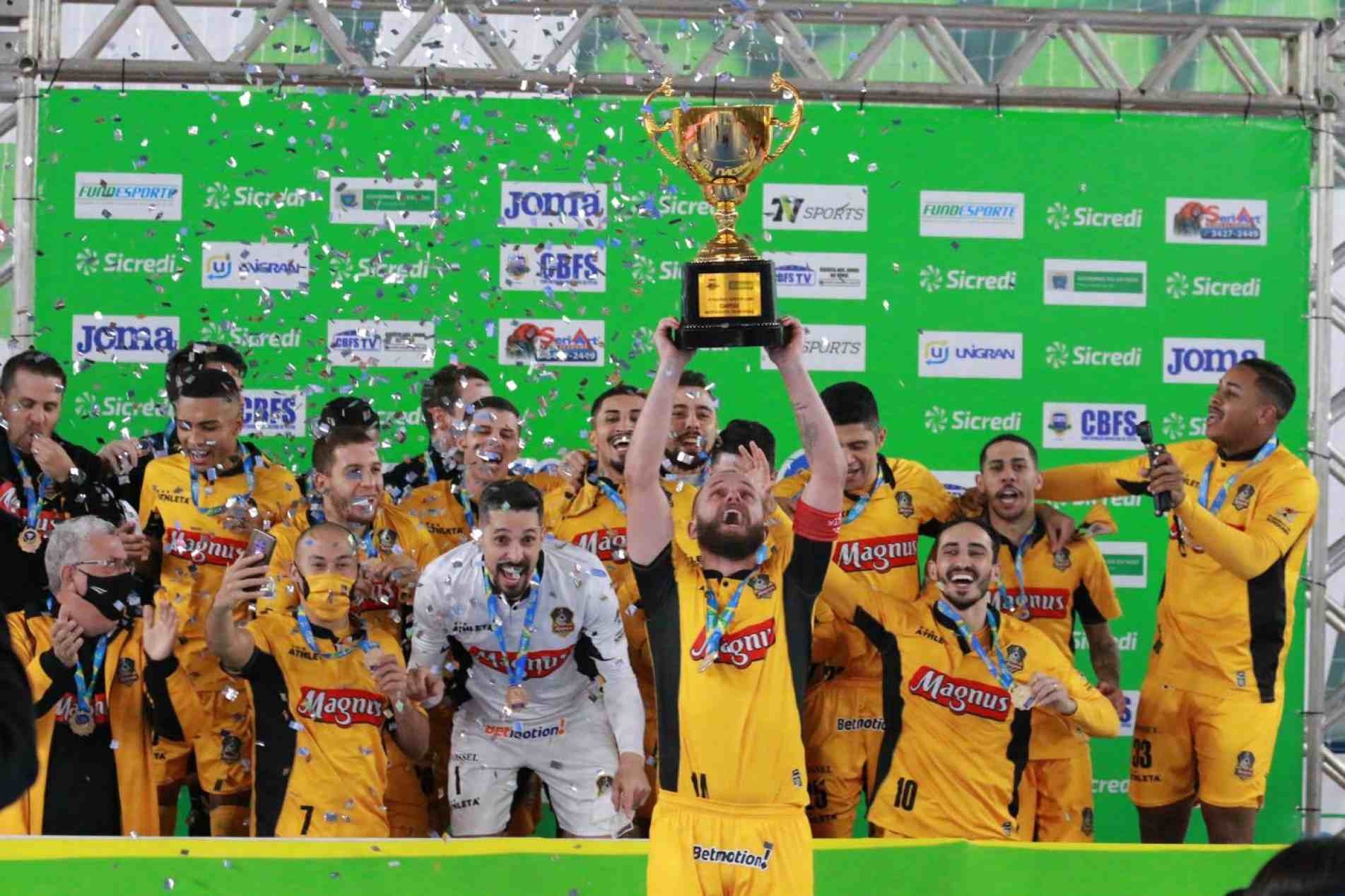 Magnus Futsal logró la Taça Brasil, el único título que faltaba en su palmarés