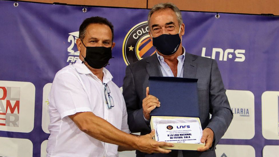 Alberto Messeguer junto a Javier Lozano durante su visita a Zaragoza.