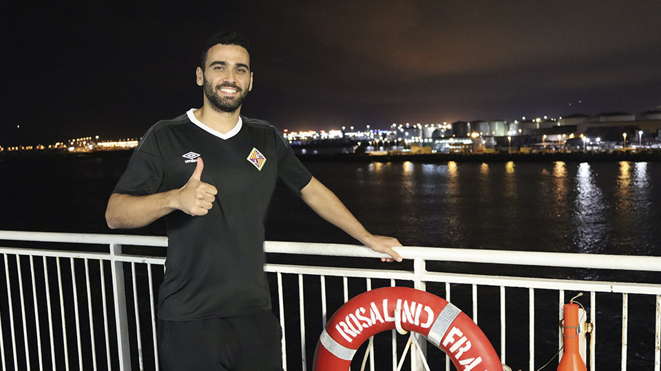 Tomaz, jugador del Palma Futsal, posa en una entrevista.