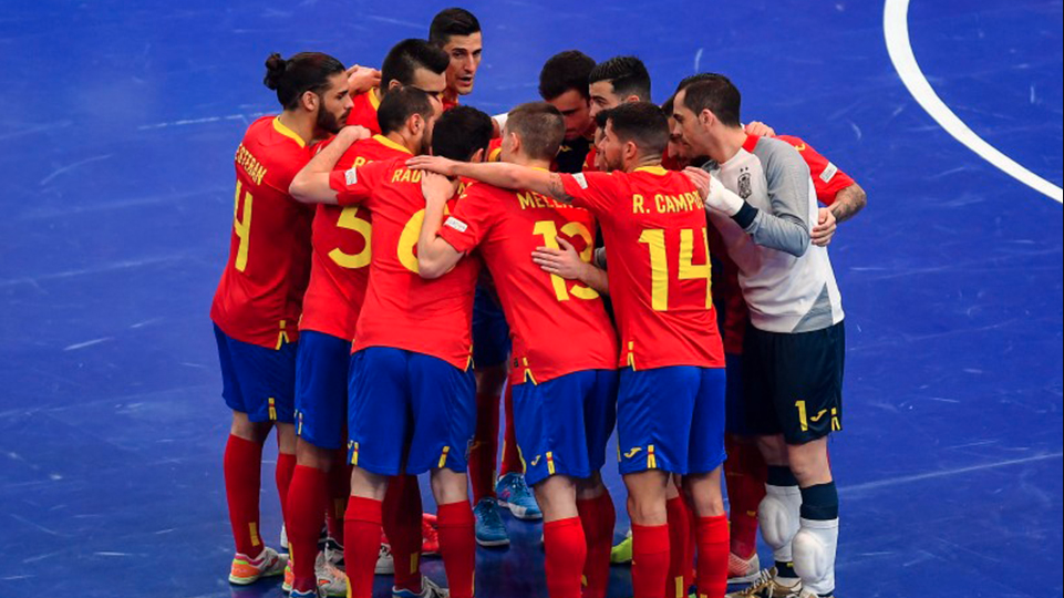 La Selección española se conjura en busca de la victoria. Foto: UEFA