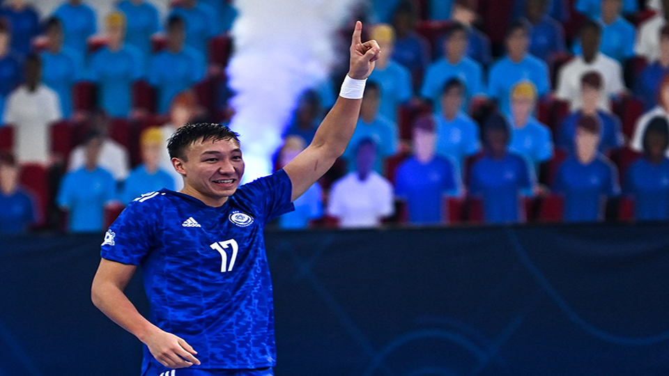 7 goles consagran al kazajo Birzhan Orazov como máximo goleador de la Eurocopa. Foto: UEFA
