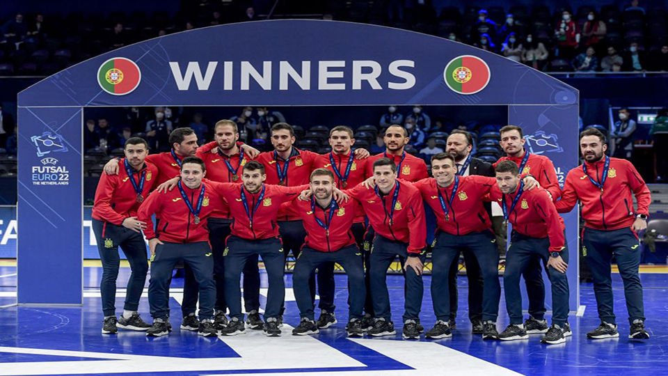 La selección española consiguió su 12ª medalla en una Eurocopa de Fútbol Sala de la UEFA