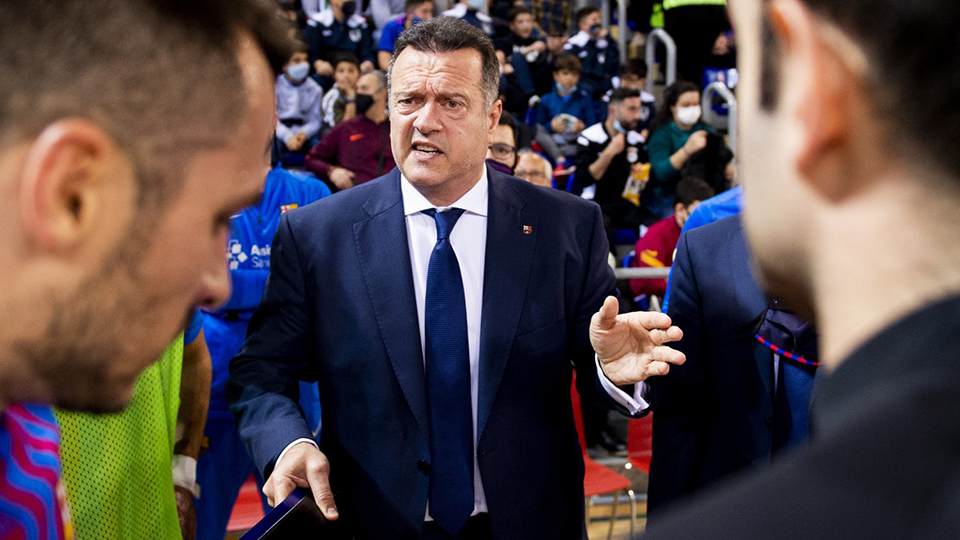 Jesús Velasco, entrenador del Barça