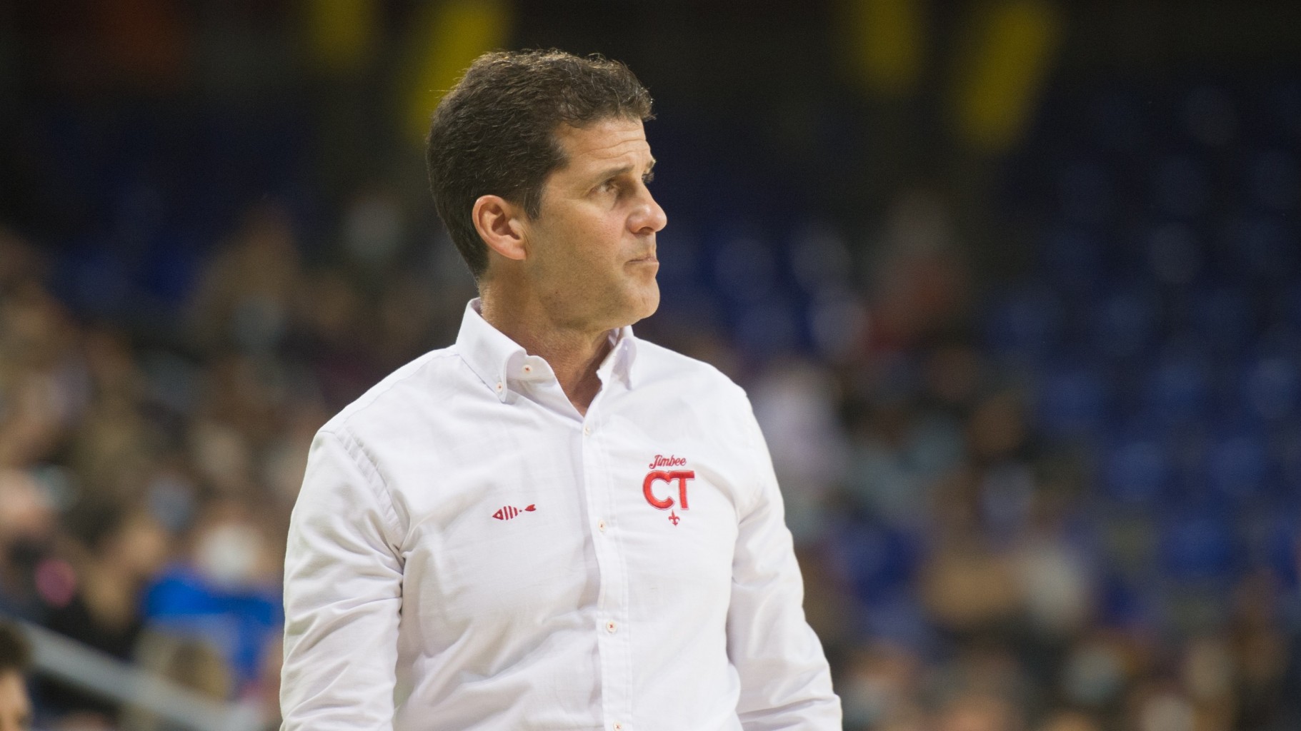 Duda, entrenador del Jimbee Cartagena, durante un partido