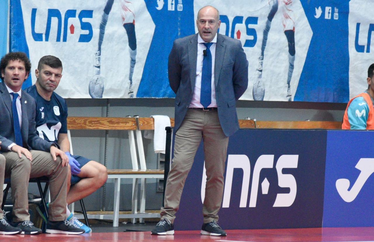 Tino Pérez, entrenador de Movistar Inter, durante un encuentro 
 Foto: Movistar Inter