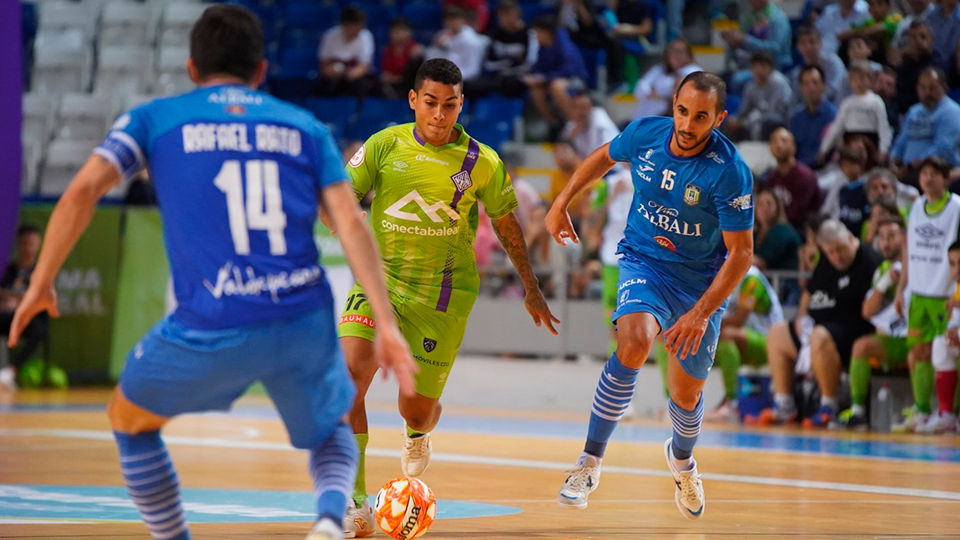 Cléber, jugador de Mallorca Palma Futsal, en el encuentro contra Viña Albali Valdepeñas