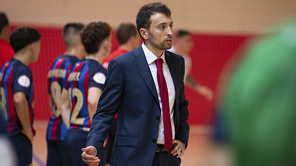 Sergi Altisent, entrenador de Barça Atlètic