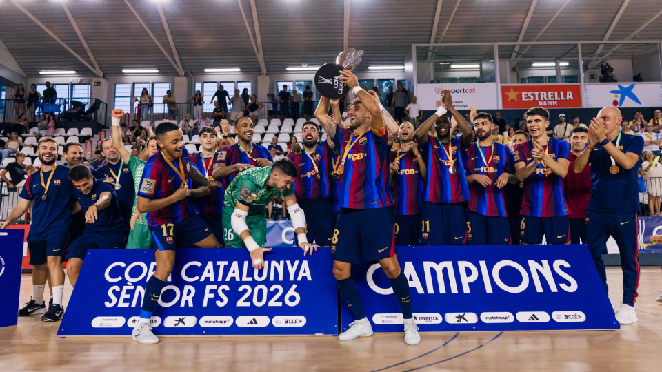 El Barça campeón de la Copa Cataluña (6-4)