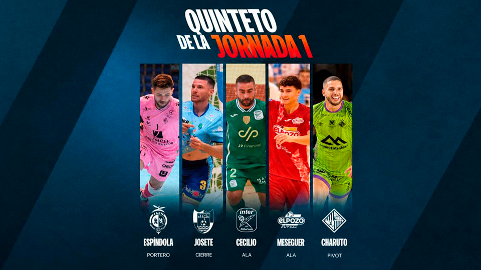 Quinteto ideal de la jornada 1 en la Liga Prime Futsal 