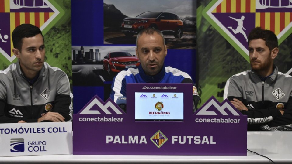 Vadillo, entrenador del Palma Futsal, en la previa del partido ante el Jaén Paraíso Interior.