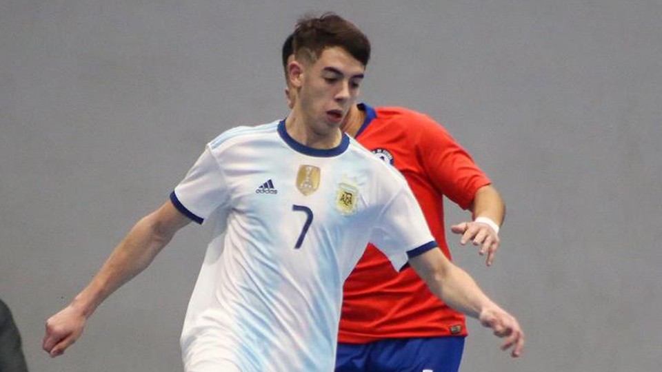 Ezequiel Ramírez, durante un encuentro con la Selección Argentina.