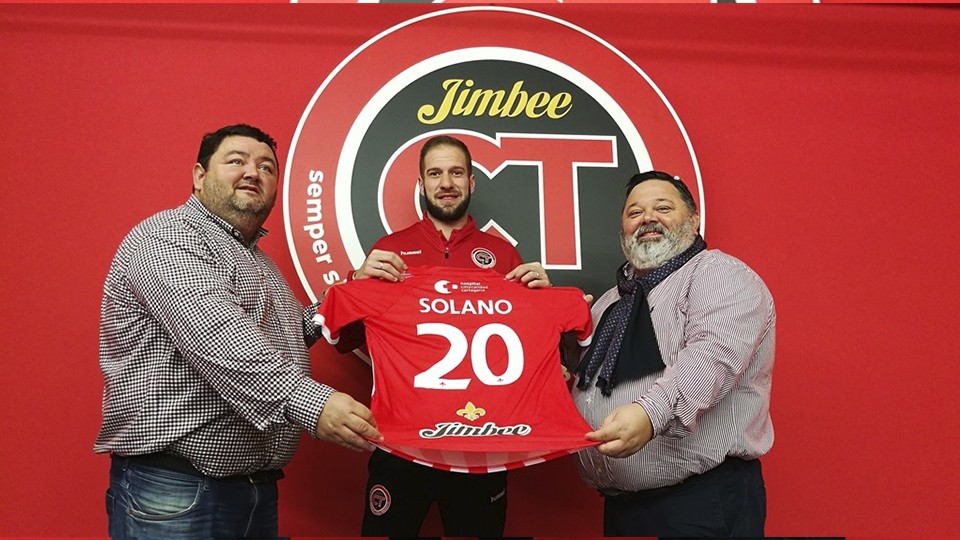 Solano, durante su presentación con el Jimbee Cartagena.
