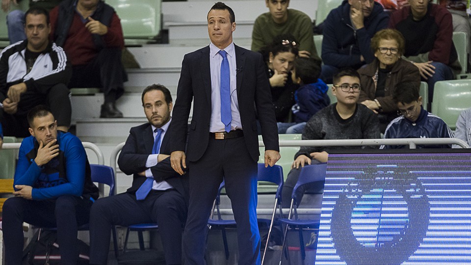 Diego Giustozzi, entrenador de ElPozo Murcia Costa Cálida, durante un encuentro.