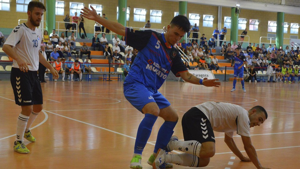 Chefo, jugador del Azulejos Moncayo Colo Colo, durante un partido.