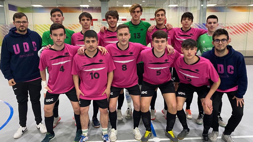 Amplia representación de la academia Red Blue 5 Coruña en los equipos de Fútbol Sala de la Universidad de A Coruña 