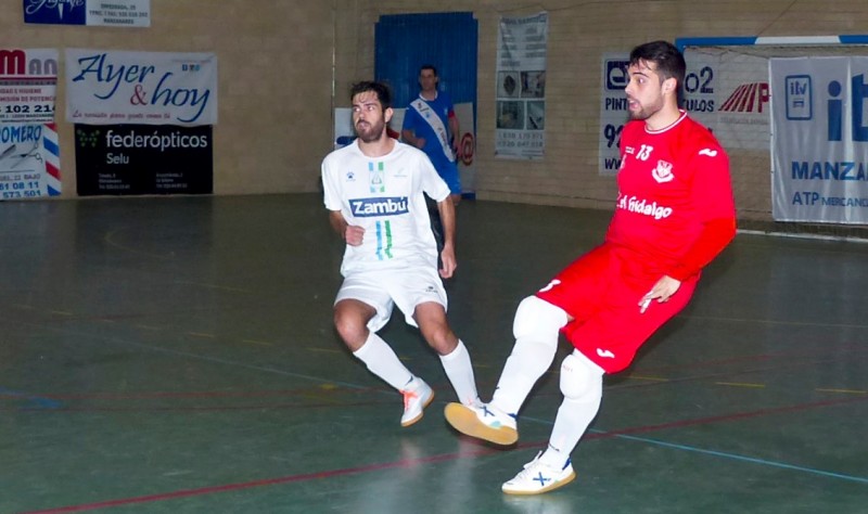 Dani Juárez, portero del Manzanares FS, durante un partido