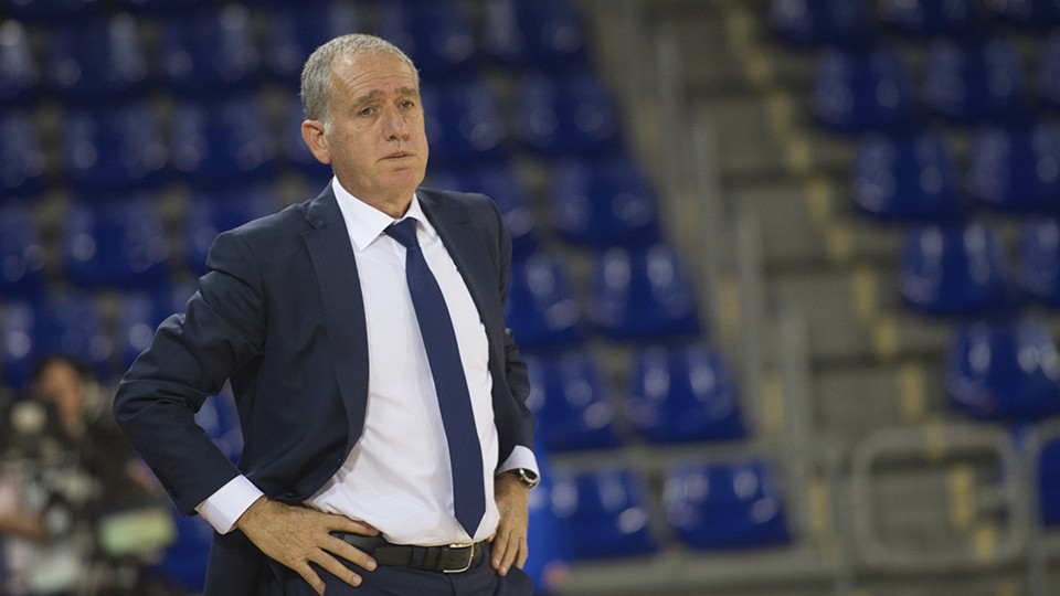 Andreu Plaza, técnico del Barça, durante un partido.