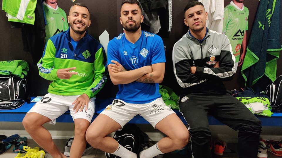 Allan, Nunes y Vilela, jugadores de Palma Futsal.