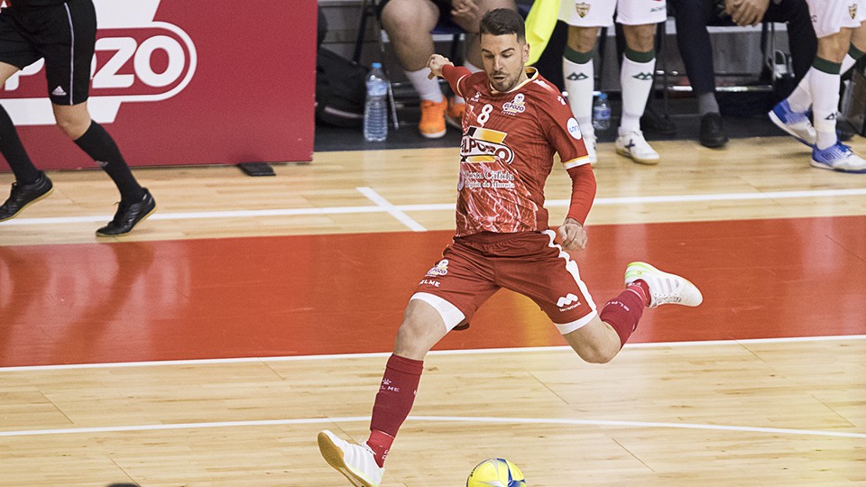 Andresito, jugador de ElPozo Murcia Costa Cálida, durante un partido.