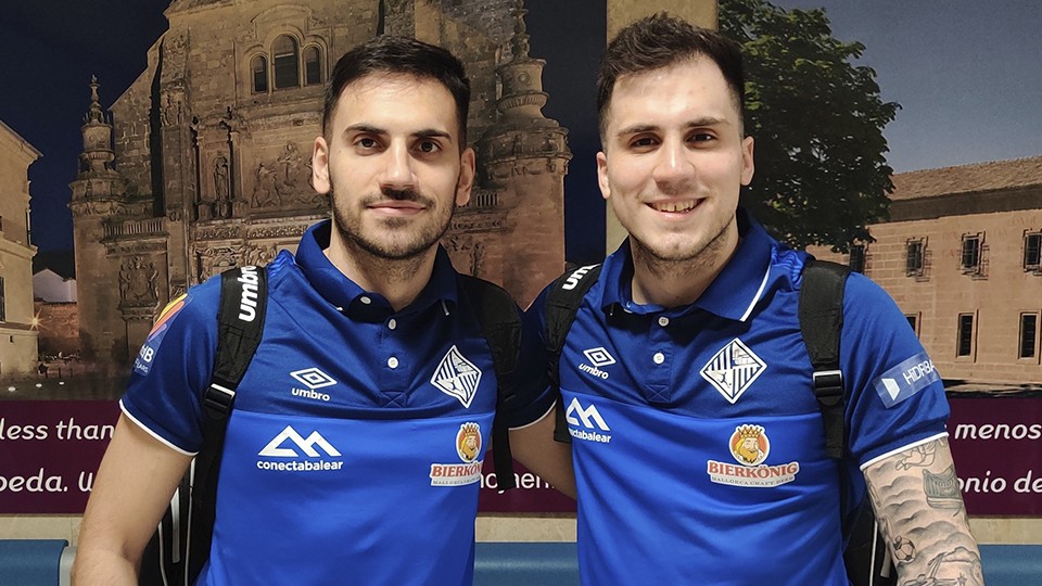 Diego Quintela y Mati Rosa, jugadores de Palma Futsal.