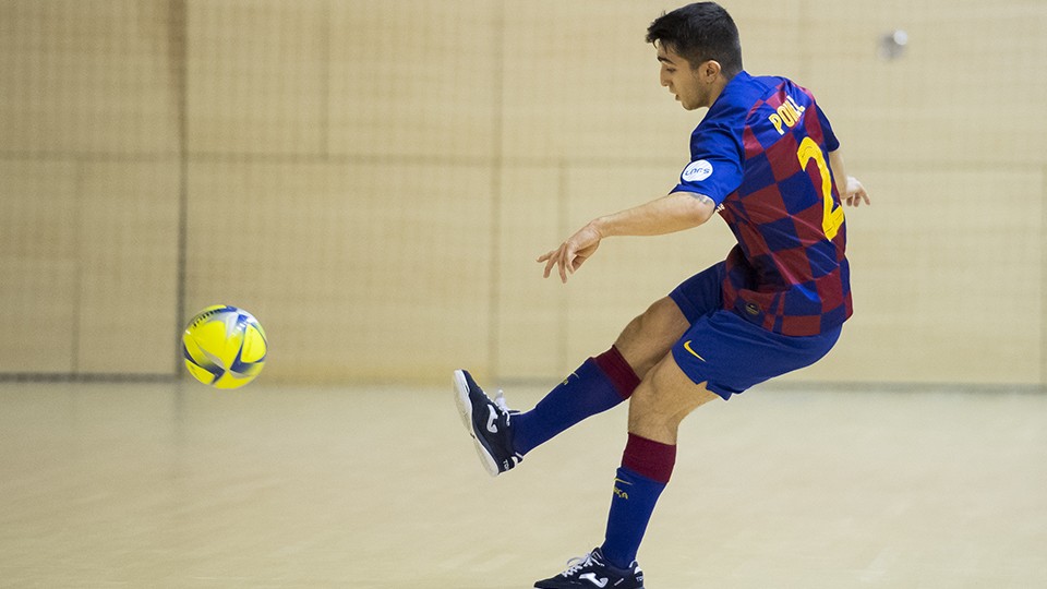 Povill, jugador del Barça B.