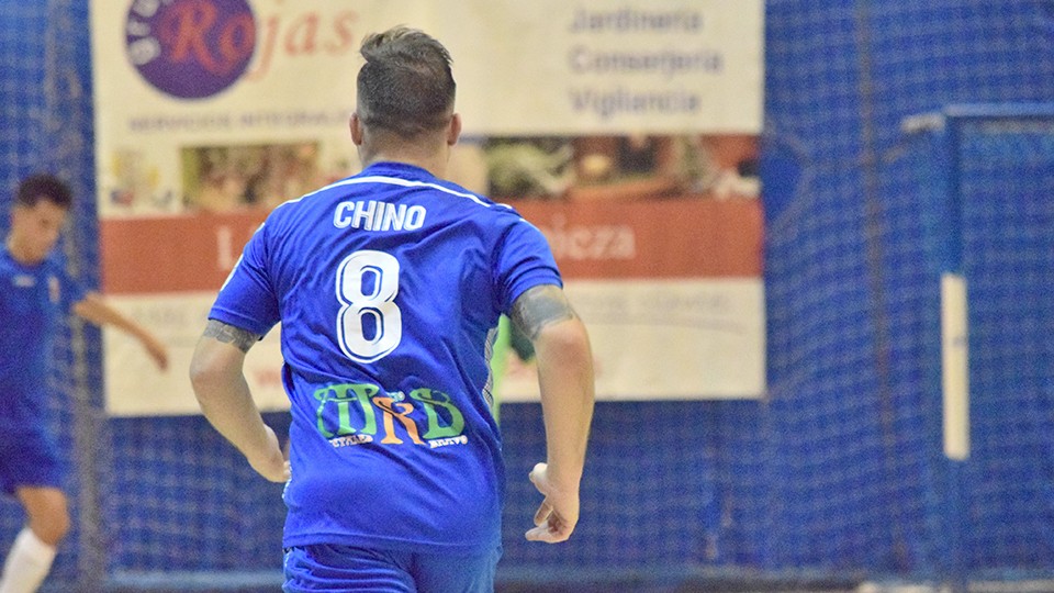 Chino, jugador del Ciudad de Móstoles, durante un partido.