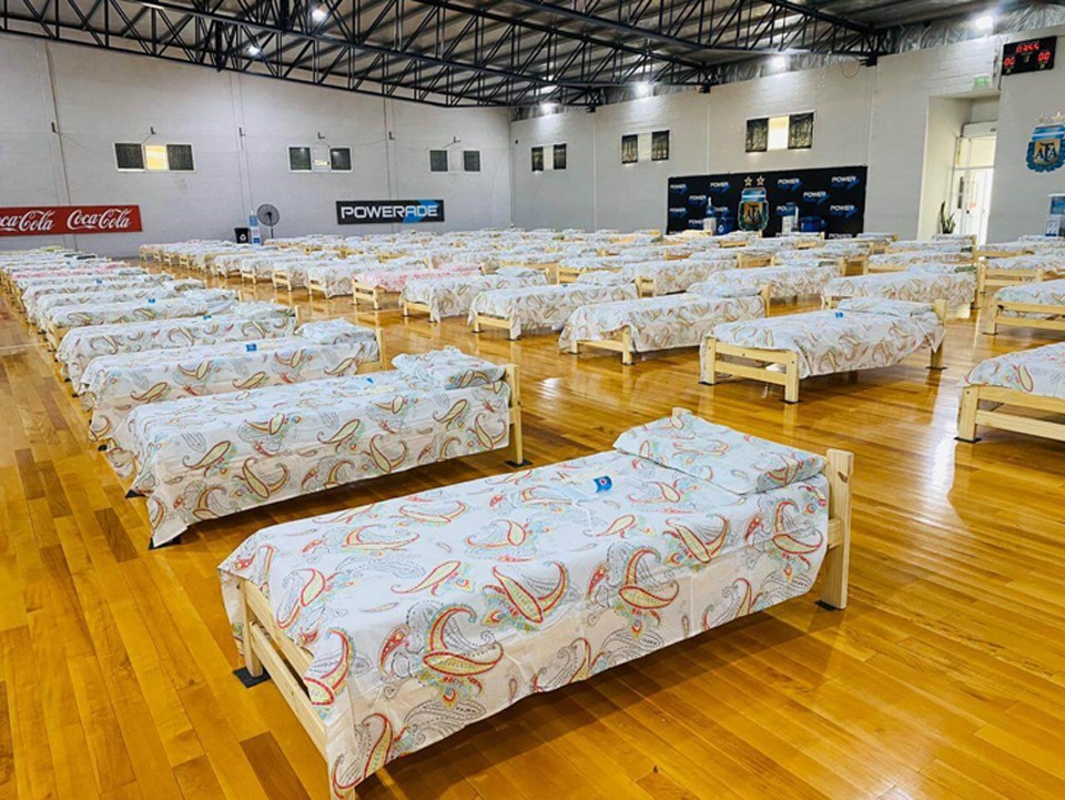 Pabellón de Ezeiza de la AFA en Buenos Aires