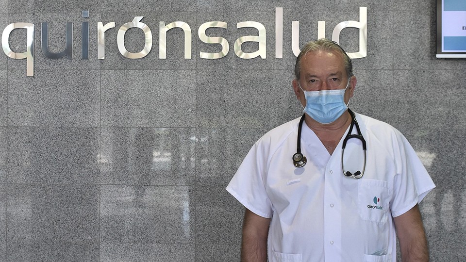 Jordi Alomar, miembro de los servicios médicos del Palma Futsal.