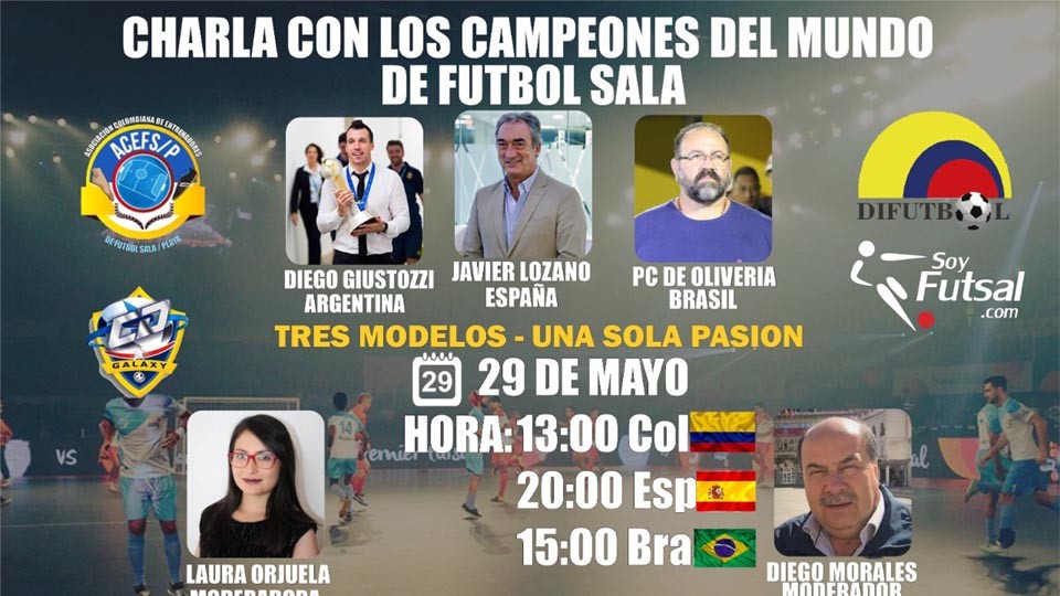 Javier Lozano, Diego Giustozzi y PC Oliveira, protagonistas en la charla ‘Campeones del Mundo’, organizada por la Asociación Colombiana de Entrenadores
