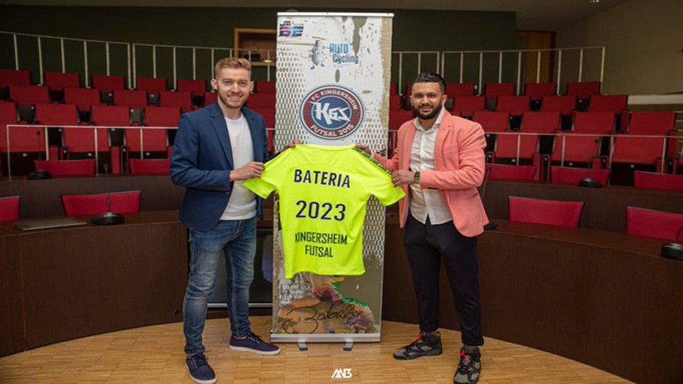 Bateria fue presentado como nuevo jugador del  FC Kingersheim Futsal de Francia