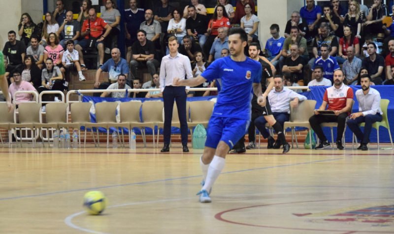 Joshu, jugador del Ciudad de Móstoles FS, durante un encuentro