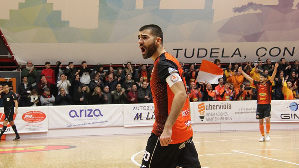 David Pazos, durante un partido con el Aspil-Jumpers Ribera Navarra.