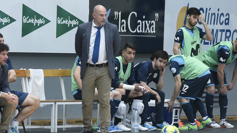 Tino Pérez, entrenador de Movistar Inter.