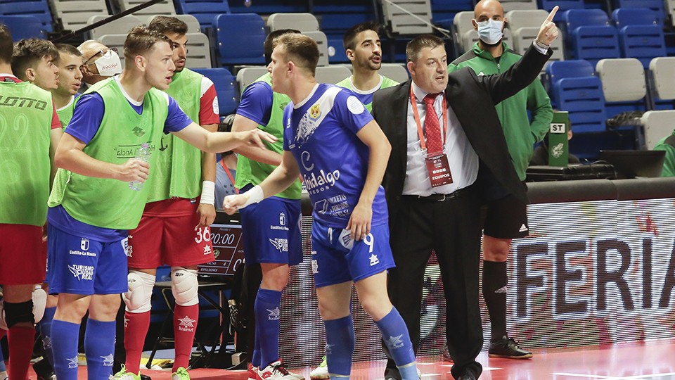 Chema Jiménez, entrenador del Manzanares FS.