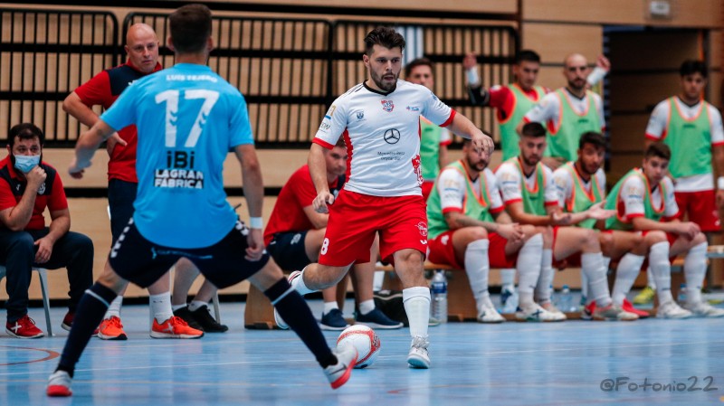 Juanra, del Leganés FS, en el partido frente a Futsal Ibi (Fotografía: @Fotonio)