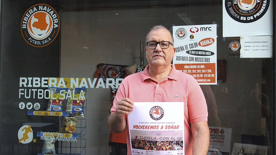 Alberto Ramírez, presidente del Aspil-Jumpers Ribera Navarra.