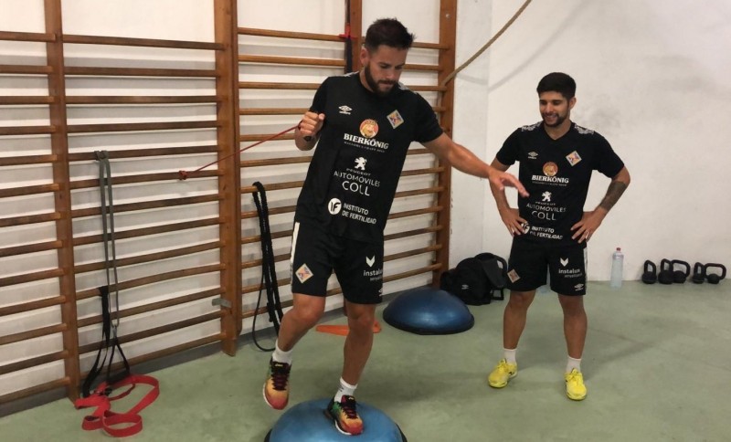 Marlon, jugador del Palma, durante la pretemporada